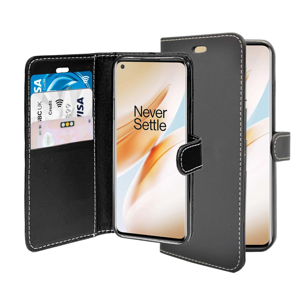 For OnePlus 8 Wallet Flip PU Leather Pouch Case Cover