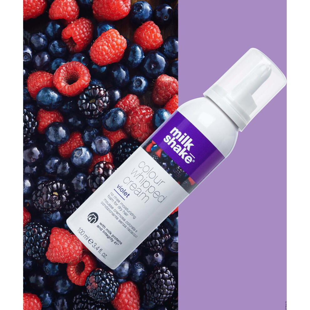 (Violet) Milk_Shake Colour Whipped Cream No rinse conditioning & protective foam 7 colors