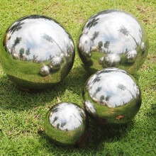 4pc Stainless Steel Mirrored Gazing Balls | Garden Ornaments