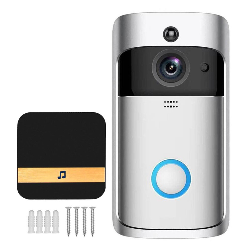 Wireless Smart WiFi Doorbell Camera Video CCTV Chime Remote Phone APP