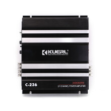 Amplificador de potência estéreo de áudio de 3800 W 12 V, subwoofer de graves de 2 canais C