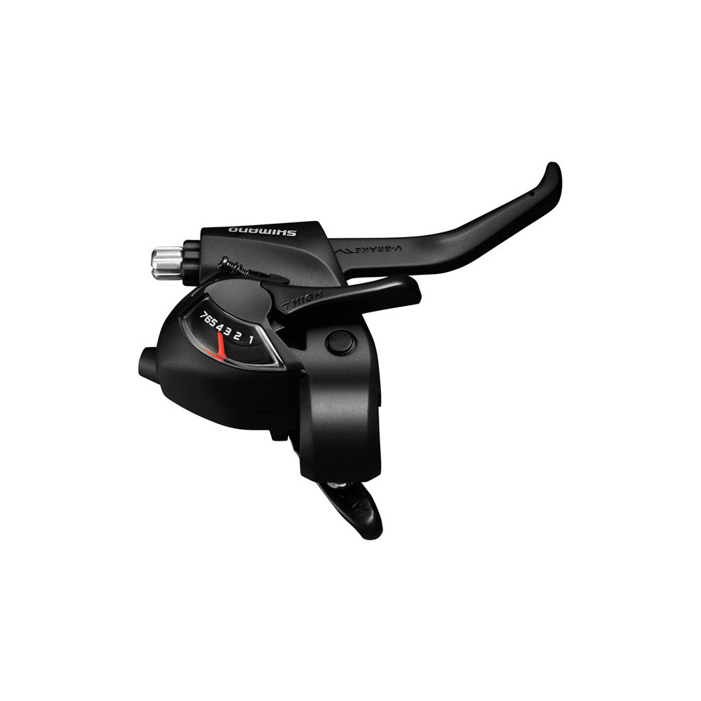 Shimano (3X7 Speed, ) Altus St-Ef41 Ez Fire Plus Sti Set For V-Brakes 2-Finger Lever Black