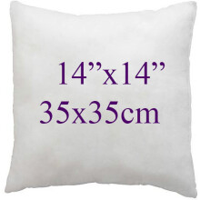 (14x14", Pack of 2) Hollow Fiber Cushion Pads,Inners,Fillers 12",14",16",18",20",22",24",26",28",30"