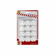 FS578: 12-Pack UK 3-Pin Socket Safety Covers - Baby & Child Proof Plug Protectors, Easy to Use