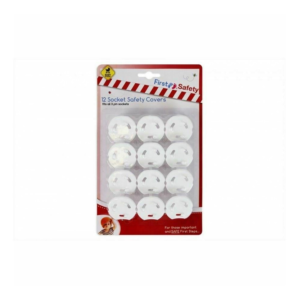 12 Socket Safety Covers - Safety for Baby and Kids