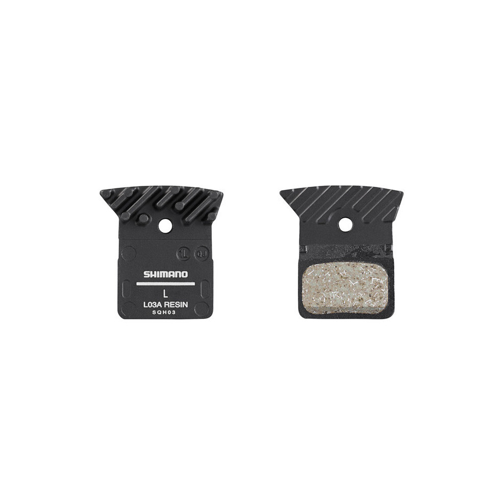 Shimano Spares L03a Resin Disc Brake Pads And Spring Alloy Backed With Cooling Fins