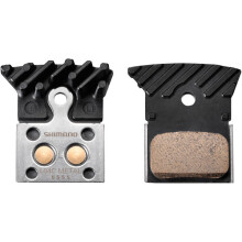 Shimano Spares L04C Disc Brake Pads Alloy Backed With Cooling Fins Metal Sintered