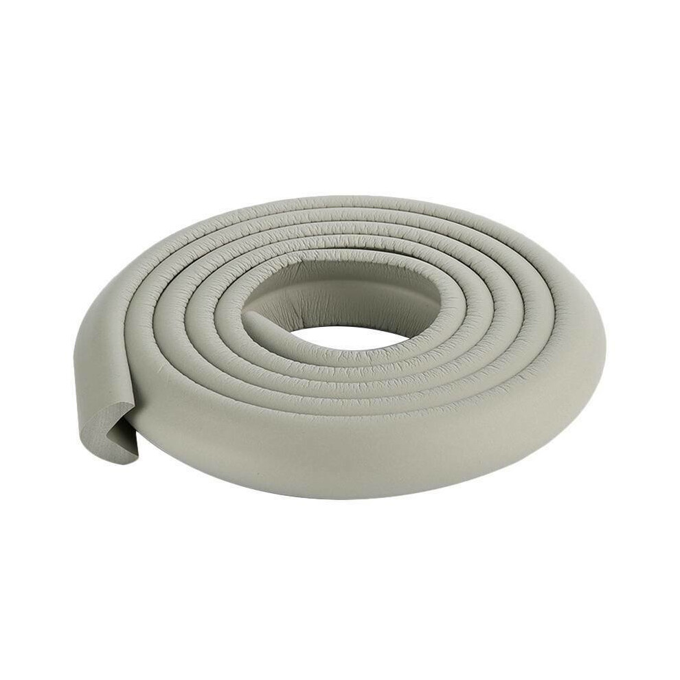 (Grey) Edge Guard Baby Safety Proof Protector Cushion Foam Table L Shape Stripe