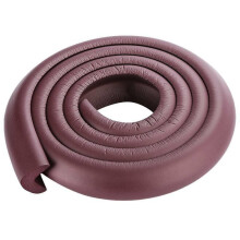 (Brown) Edge Guard Baby Safety Proof Protector Cushion Foam Table L Shape Stripe