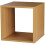 URBN Living (Beech, Cube) URBN LIVING Wooden Bookcase Storage Shelf 1