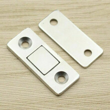 (2PCS/1SET) 10x Steel Door Catch Latch Ultra Thin Furniture Magnetic Cabinet Cupboard Glass