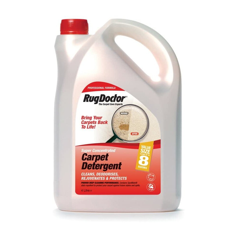 Rug Doctor Carpet Detergent Deodorises and Protects carpet 4 Litre