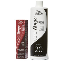 (7RG + Developer (Vol. 20) 16oz) Wella Color Tango 7RG Copper Permanent Haircolor