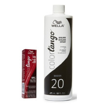 (8RG + Developer (Vol. 20) 16oz) Wella Color Tango 8RG Light Copper Permanent Haircolor