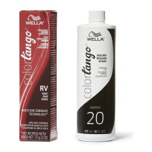 (RV + Developer (Vol. 20) 16oz) Wella Color Tango RV Ruby Permanent Haircolor