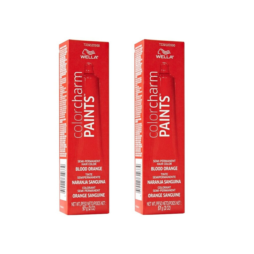 (Blood orange - Pack of 2) Wella Color Charm Paints BLOOD ORANGE Semi-Permanent