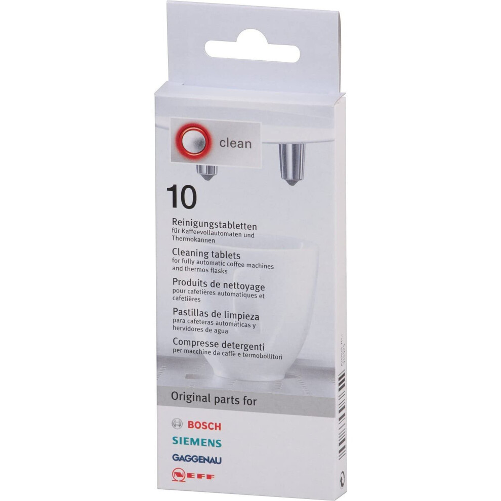 Bosch Cleaning Tablets for Coffee Machines, Pack of 10