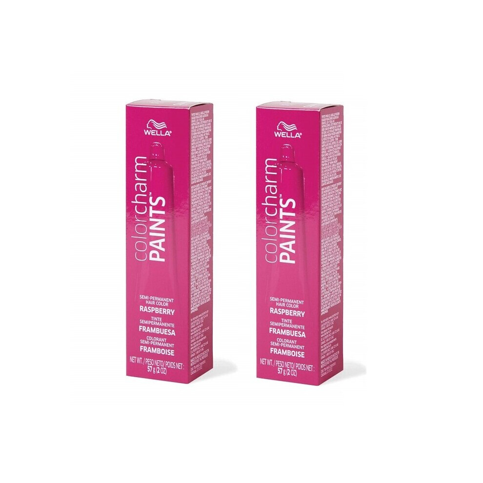 (Raspberry - Pack of 2) Wella Color Charm Paints RASPBERRY Semi-Permanent