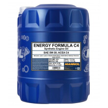 20L MANNOL Energy Formula C4 5W-30 Fully Synthetic Engine Oil