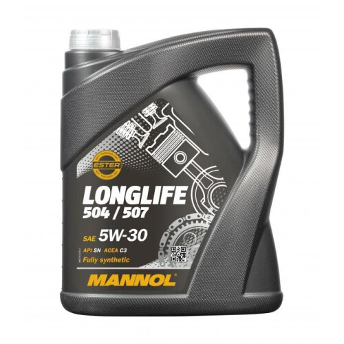 Mannol 5L Fully Synthetic Engine Oil Longlife 504/507