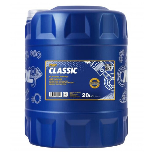 MANNOL MANNOL 20L Classic  Semi-Synthetic Engine Oil 10W-40 API SN/CH-4