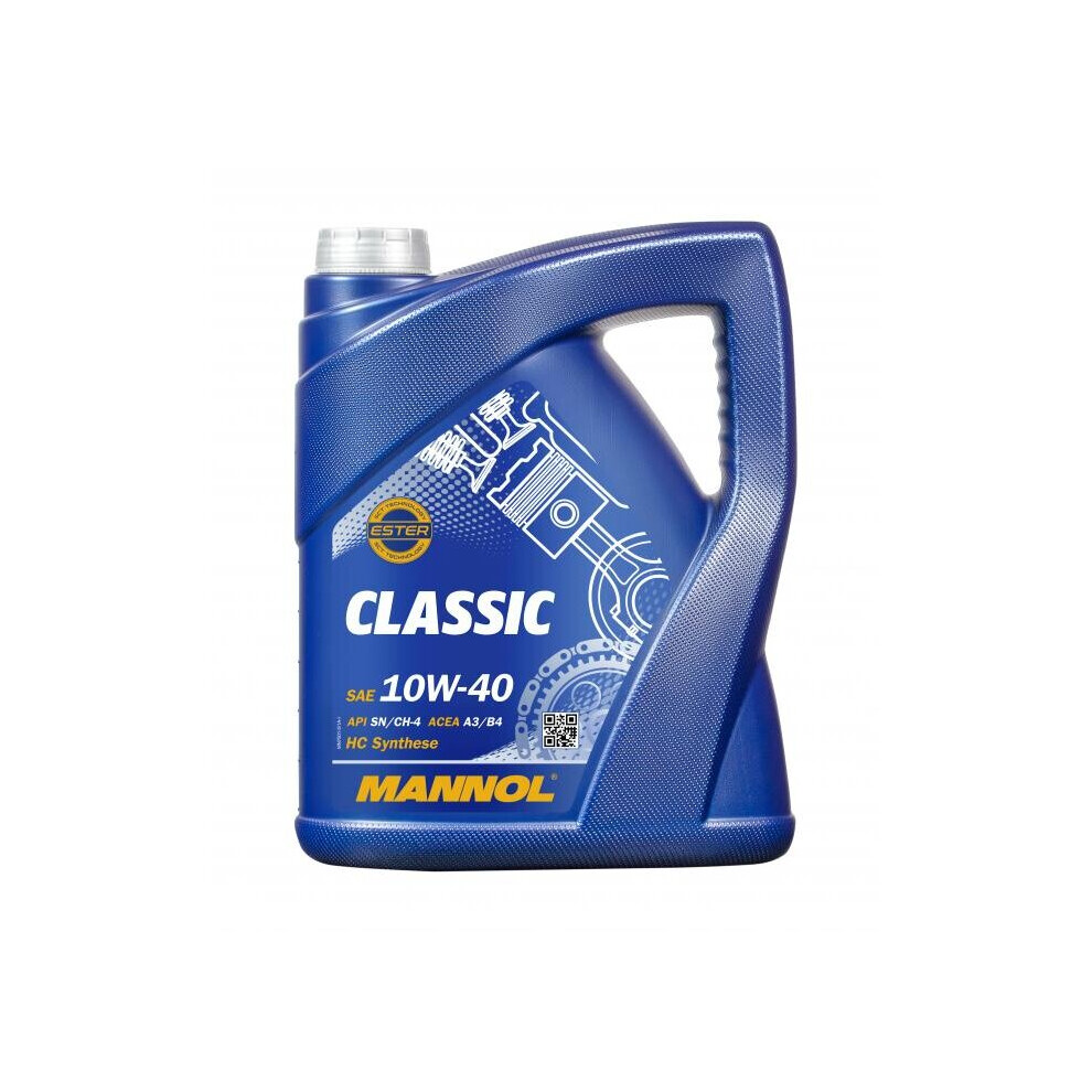 Mannol Classic Semi-Synthetic 10W-40 Engine Oil - 5L