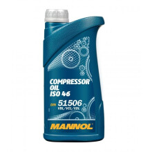 Mannol 1L Compressor Oil ISO 46 DIN 51506 Piston Air Compressor Oil