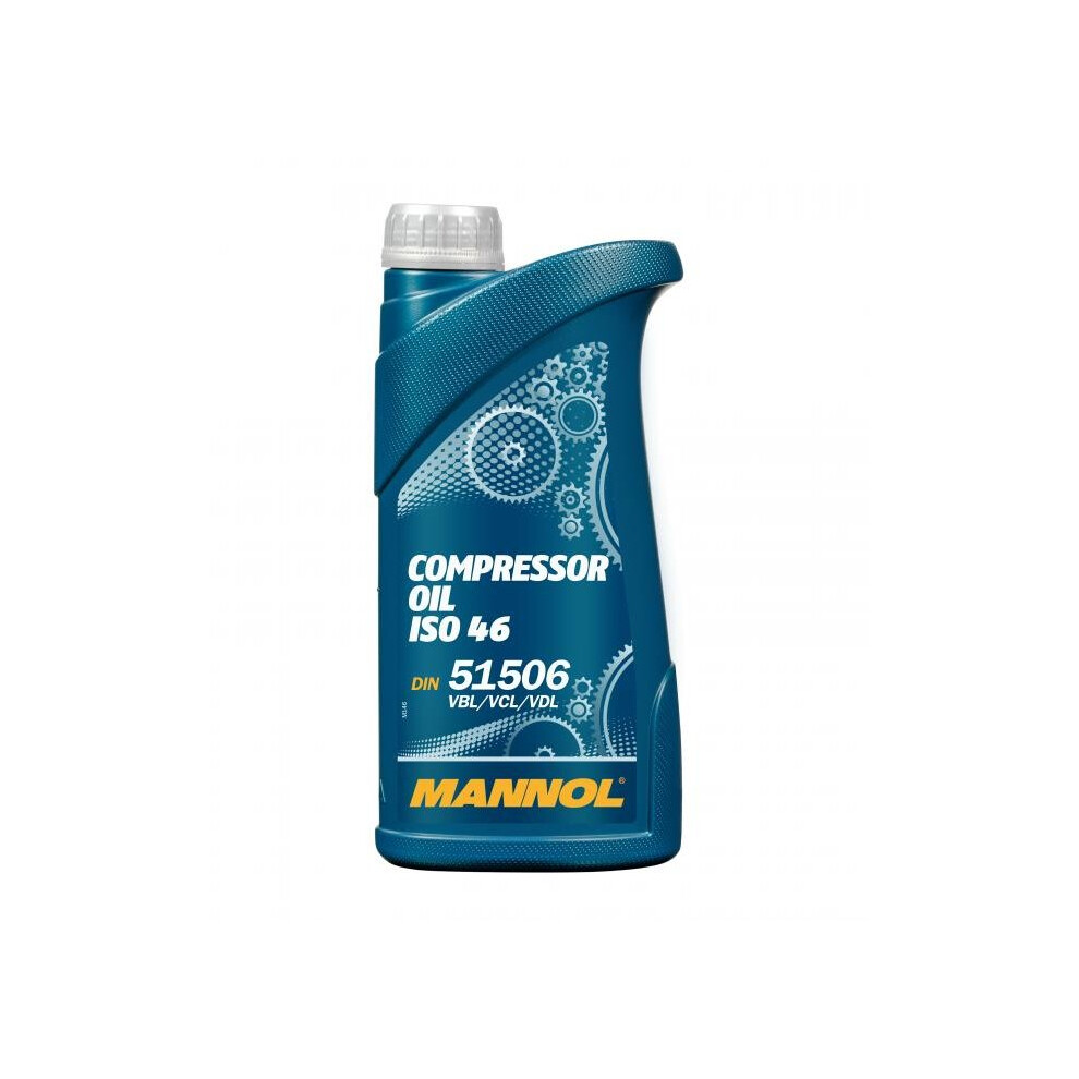 Mannol 1L Compressor Oil ISO 46 DIN 51506 Piston Air Compressor Oil