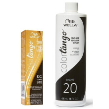 (GG + Developer (Vol. 20) 16oz ) Wella Color tango GG Citrine Permanent Haircolor