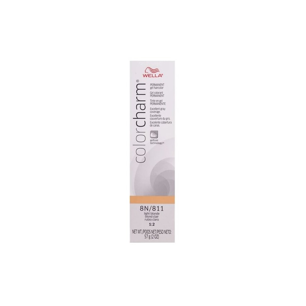 Photos - Hair Dye Wella  8N Light Natural Blonde  Color Charm Permanent Gel (8N Light Natural Blonde )