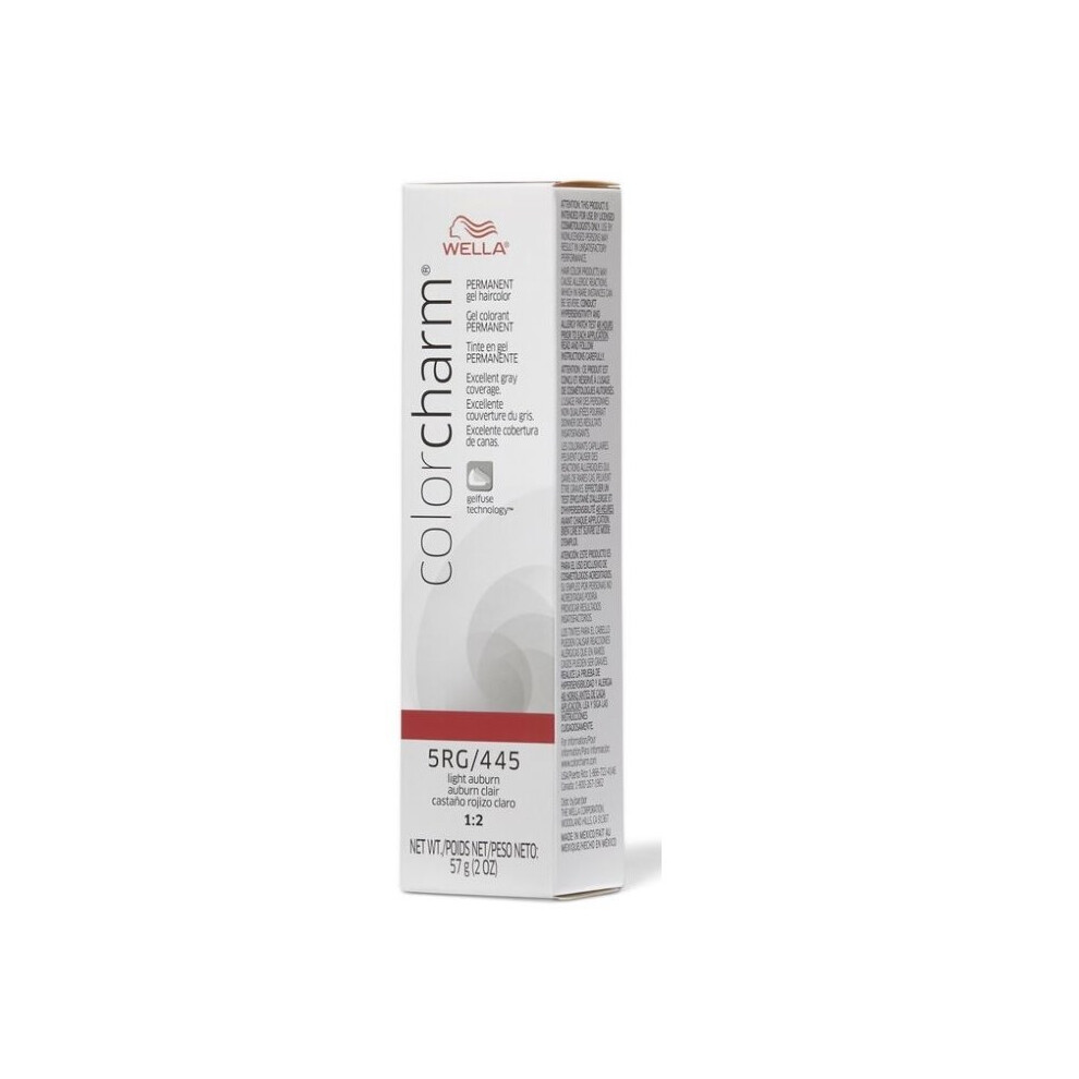 (5RG/445 Light Auburn  ) 5RG/445 Light Auburn Wella Color Charm Permanent Gel-image-OPC-P5WWZH5-NEW
