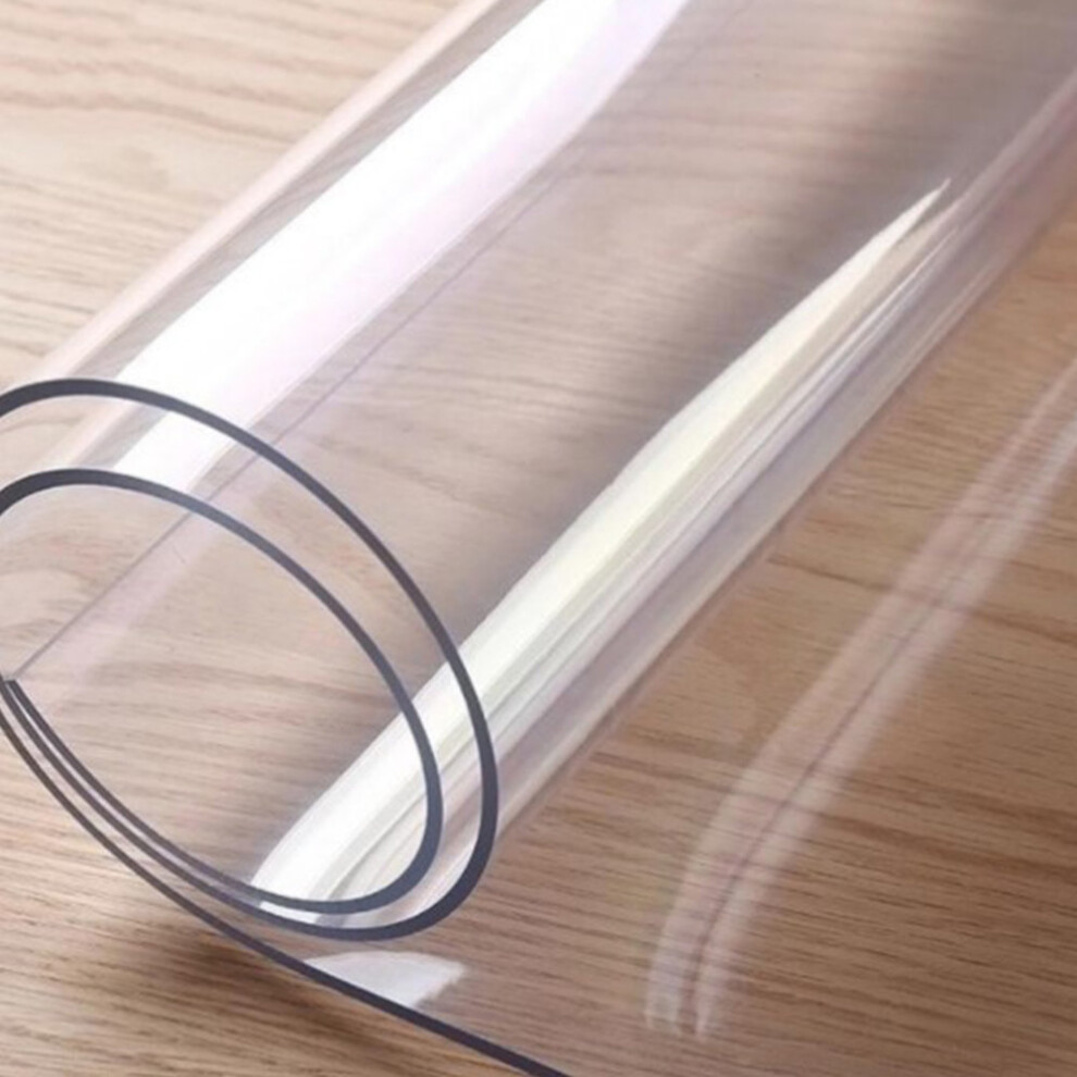180*100cm Waterproof Clear PVC Tablecloth Transparent Table Protector
