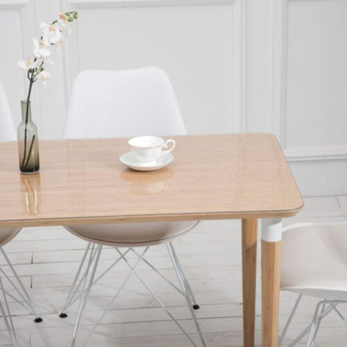 180*100cm Waterproof Clear PVC Tablecloth Transparent Table Protector 2