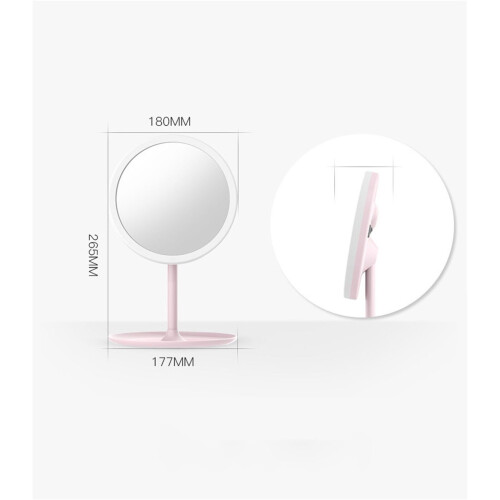 Makeup Mirror with LED Dimmable Lights Vanity Table Lamps Rotation 2
