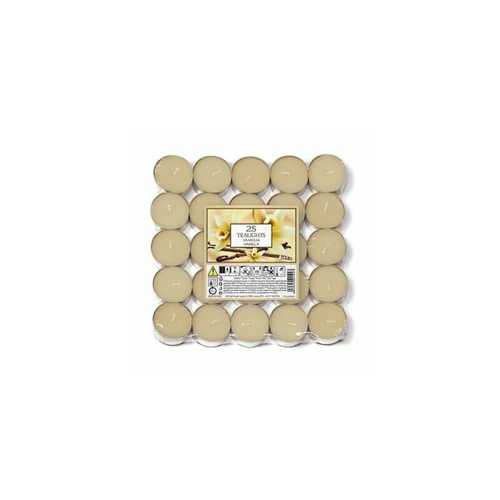 (One Size, Vanilla) Prices Candles Scented Tealights (Pack of 25)-image-OPC-P5WX9CQ-NEW