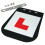 Mud guard L-plate with fitting kit motorcycle scooter learner plate 1