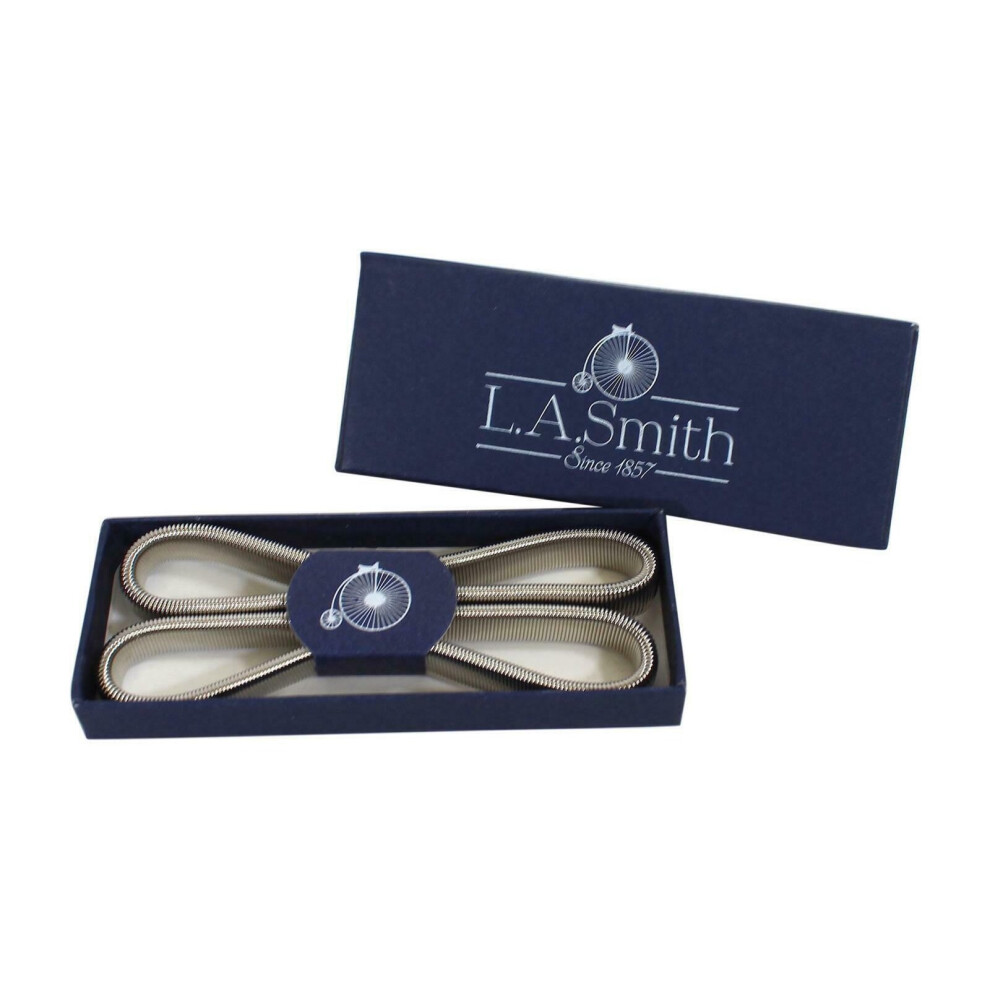 Boxed Shirt Sleeve Holders / Arm Bands in Silver
