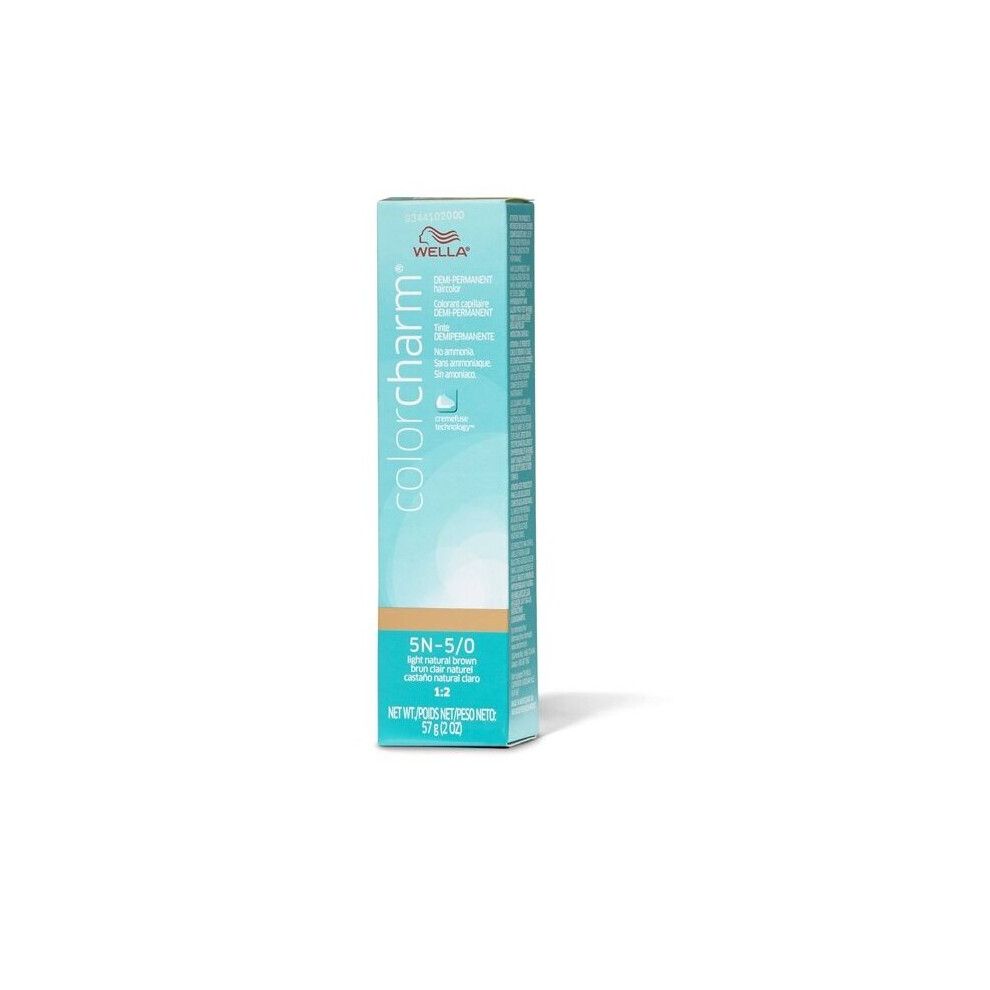 (5N – 5/0 Light Natural Brown  ) Wella Color Charm 5N Light Natural Brown Demi – Permanent Haircolor