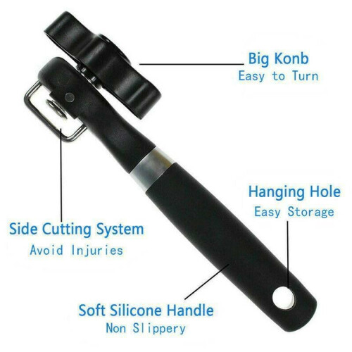 Heavy Duty Can Tin Opener Stainless Steel Kitchen Easy Tool 2