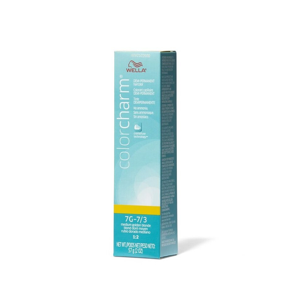(7G – 7/3 Medium Golden Brown  ) Wella Color Charm 7G Medium Golden Brown Demi – Permanent Haircolor