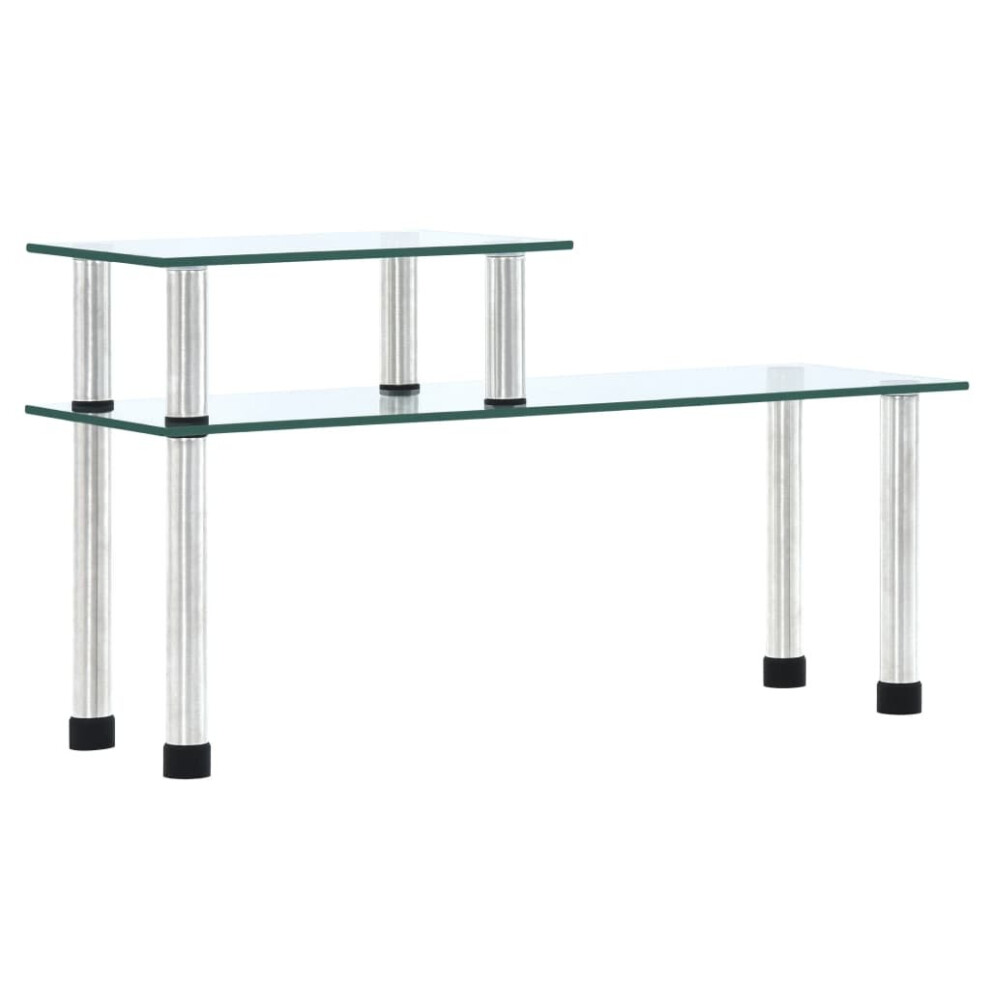 Vidaxl Kitchen Shelf Transparent Tempered Glass 45X16x26cm Countertop Shelf
