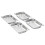 VidaXL vidaXL 12x Gastronorm Containers GN 1/4 40mm Stainless Steel Stackable Tray 2