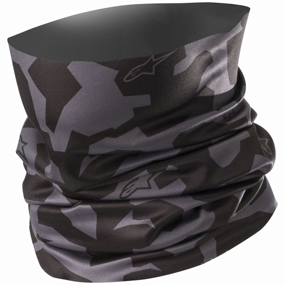 Alpinestars Camo Neck Tube - Black Anthracite Black,Grey 8033637210728