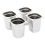 VidaXL vidaXL 8x Gastronorm Containers GN 1/6 200mm Stainless Steel Stackable Tray 2