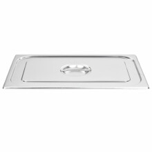 vidaXL 2x Pan Lids GN 1/1 Stainless Steel Cooking Tray Screen Guard Cover