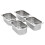 VidaXL vidaXL 8x Gastronorm Containers GN 1/4 100mm Stainless Steel Stackable Tray 2