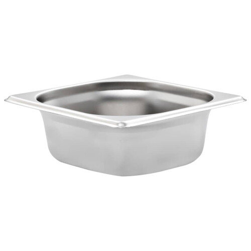 VidaXL vidaXL 12x Gastronorm Containers GN 1/6 65mm Stainless Steel Stackable Tray 2