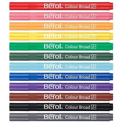 Berol Colourbroad Felt Tip Colouring Pens 2
