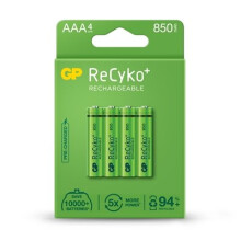 Gp Recyko+ Pack Of 4 Aaa 850Mah Rechargeable Batteries GP85AAAHCE