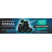 Brush Buddies Herbal Tandpasta met Geactiveerde Houtskool, Wittere Tandpasta, Houtskool Tandpasta - Koele Munt